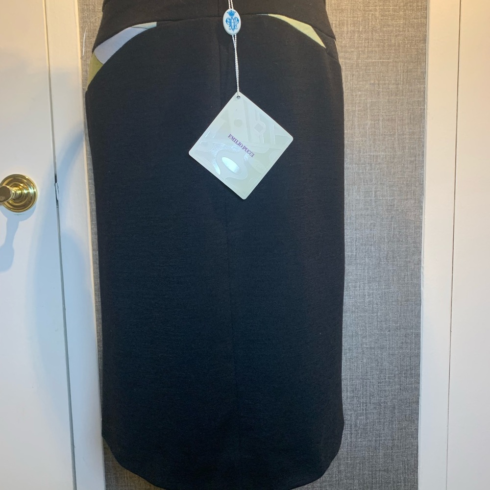 Emilio Pucci contrast trim pencil skirts
